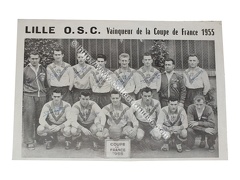 Poster foot LOSC vainqueur coupe de France 1955