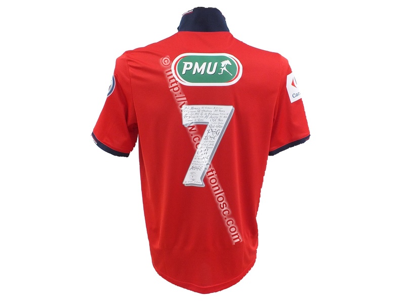 Maillot du LOSC porté par Martin TERRIER en Coupe de France édition 2016/2017