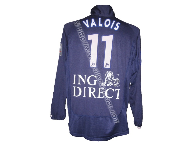 Maillot du LOSC porté par Jean-Louis VALOIS en D1 saison 2000/2001